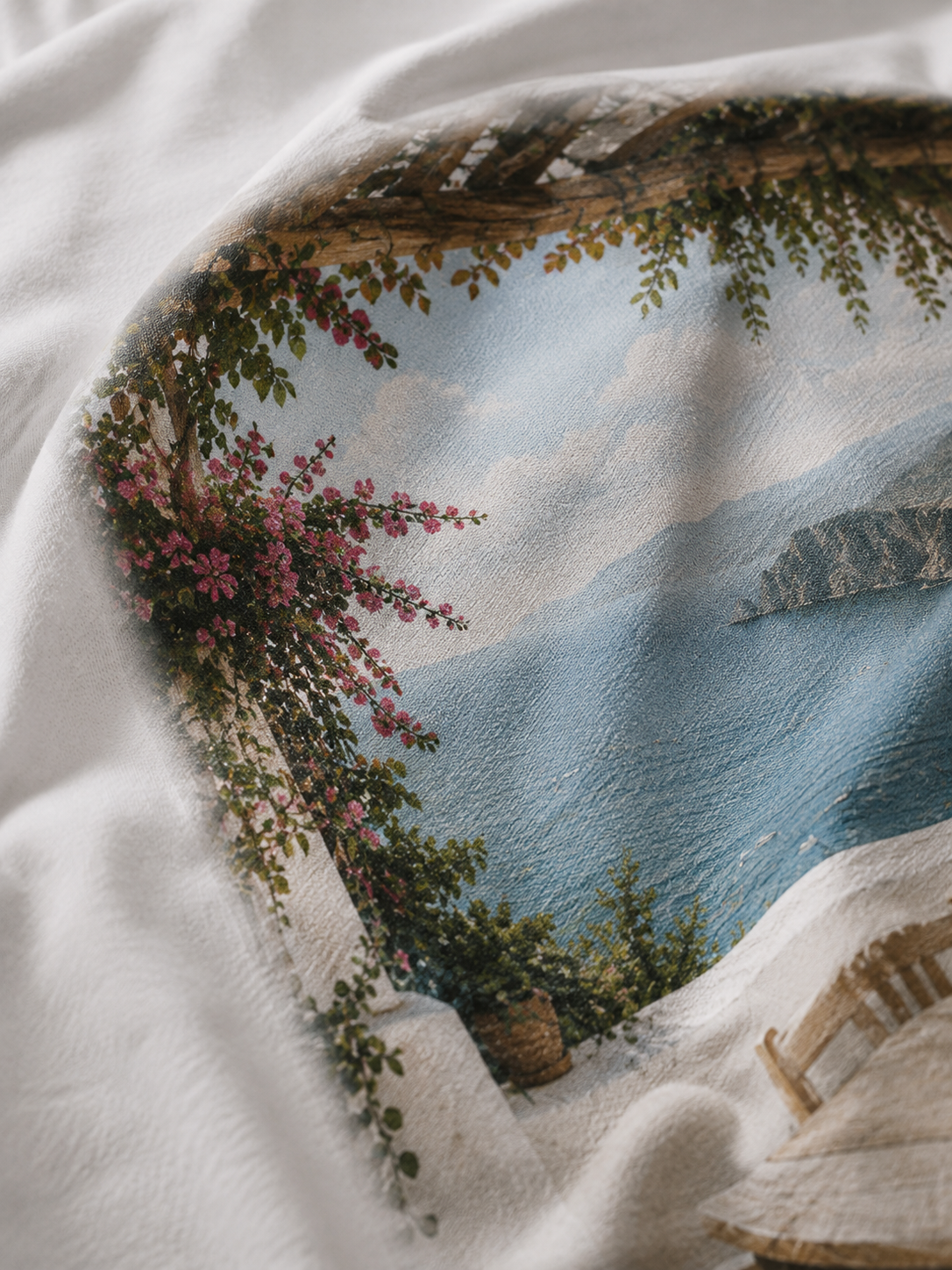 NO PLANS. NO HURRY. – Mediterranean Escape – Oversized Tee