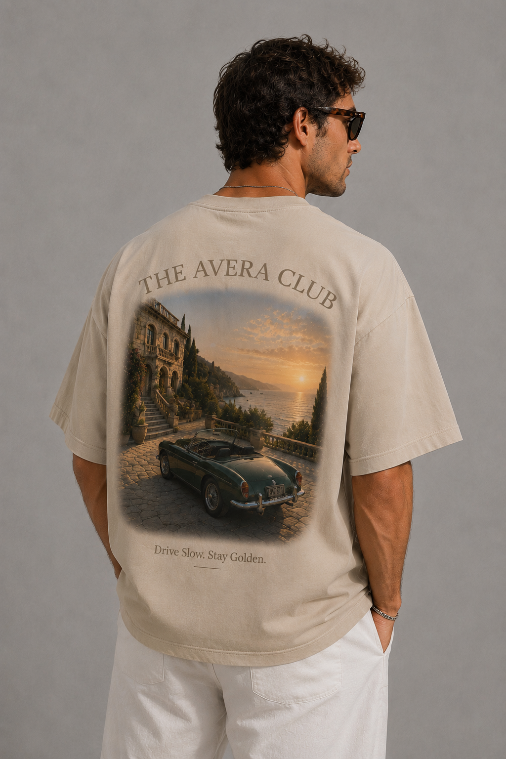 DRIVE SLOW – Mediterranean Roads – Oversized Tee