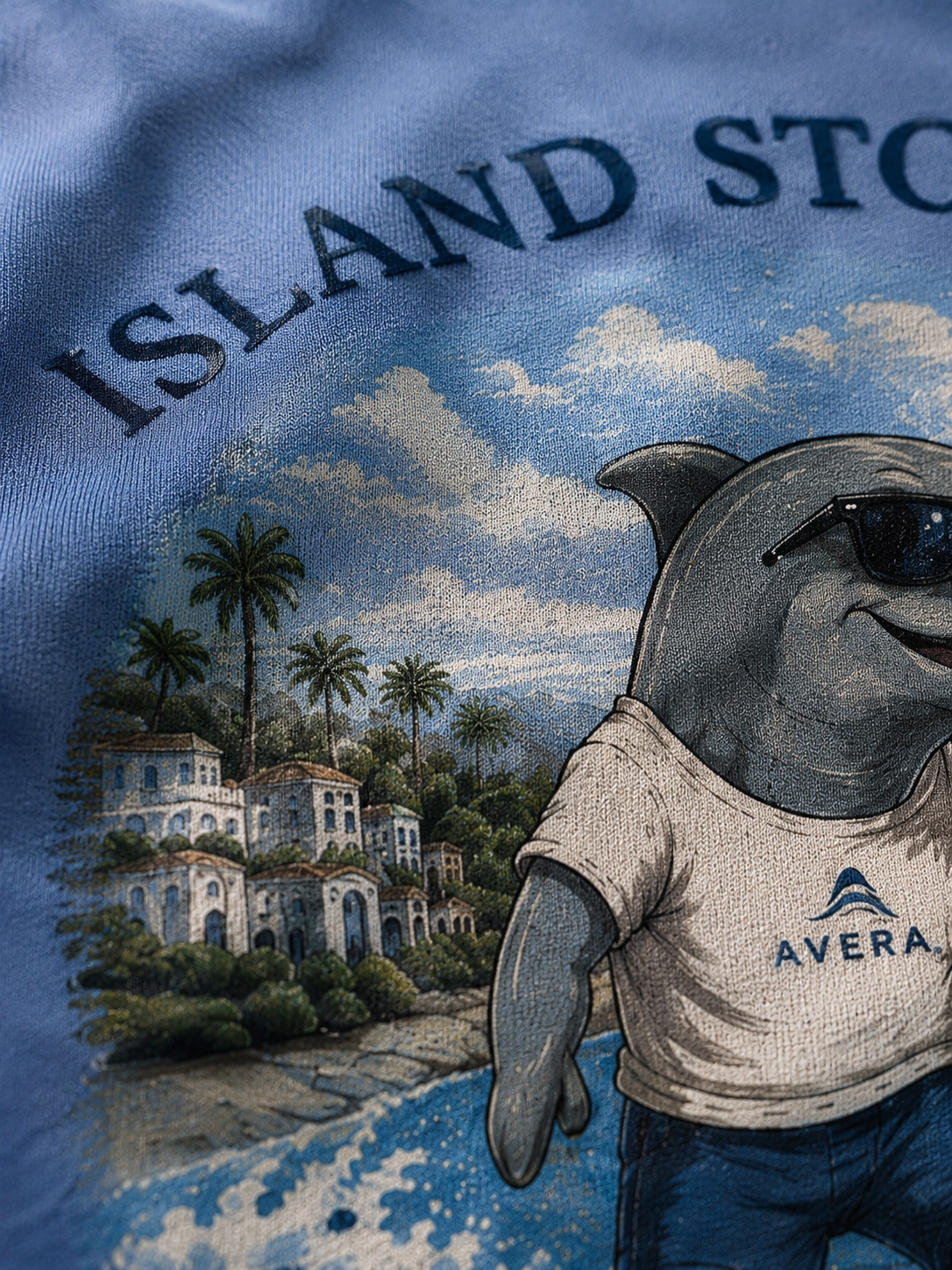 DOLPHIN – Born By The Sea. –  Oversized Tee