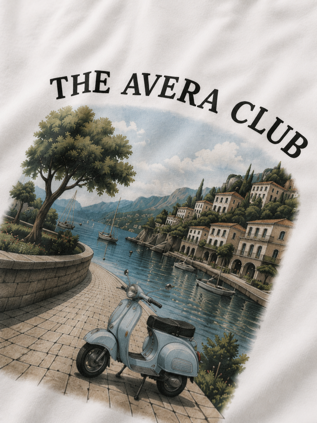 SLOW ROADS – Mediterranean Ride – Oversized Tee