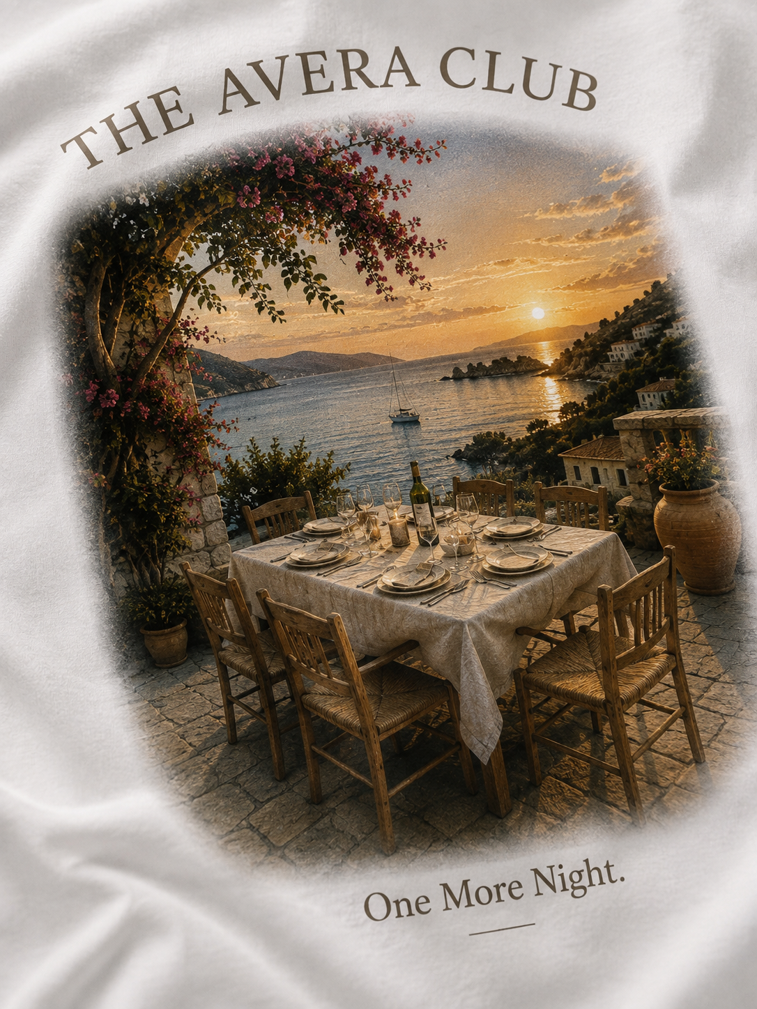 ONE MORE NIGHT – Mediterranean Dinner – Oversized Tee