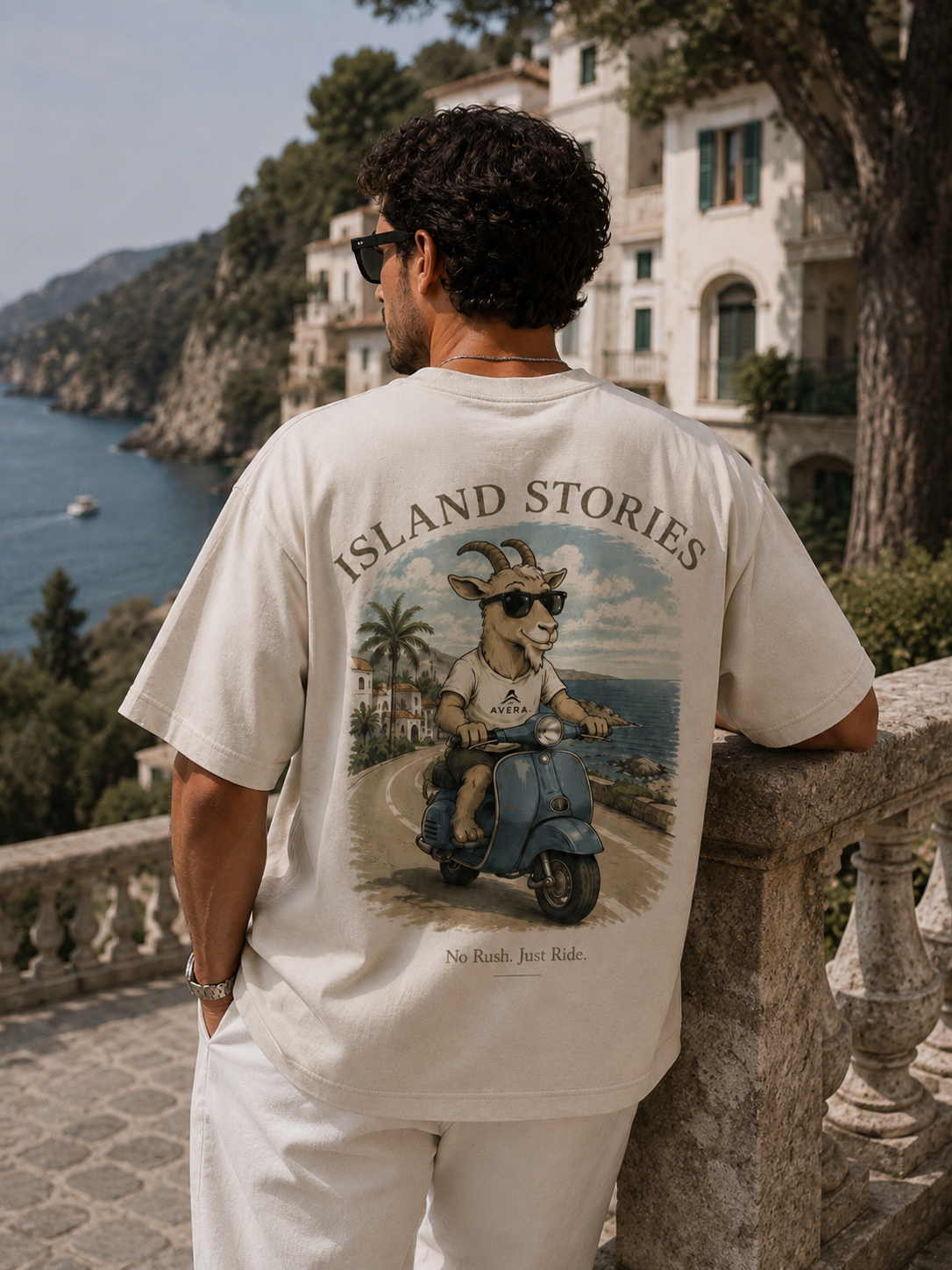 GOAT – No Rush. Just Ride.  – Oversized Tee
