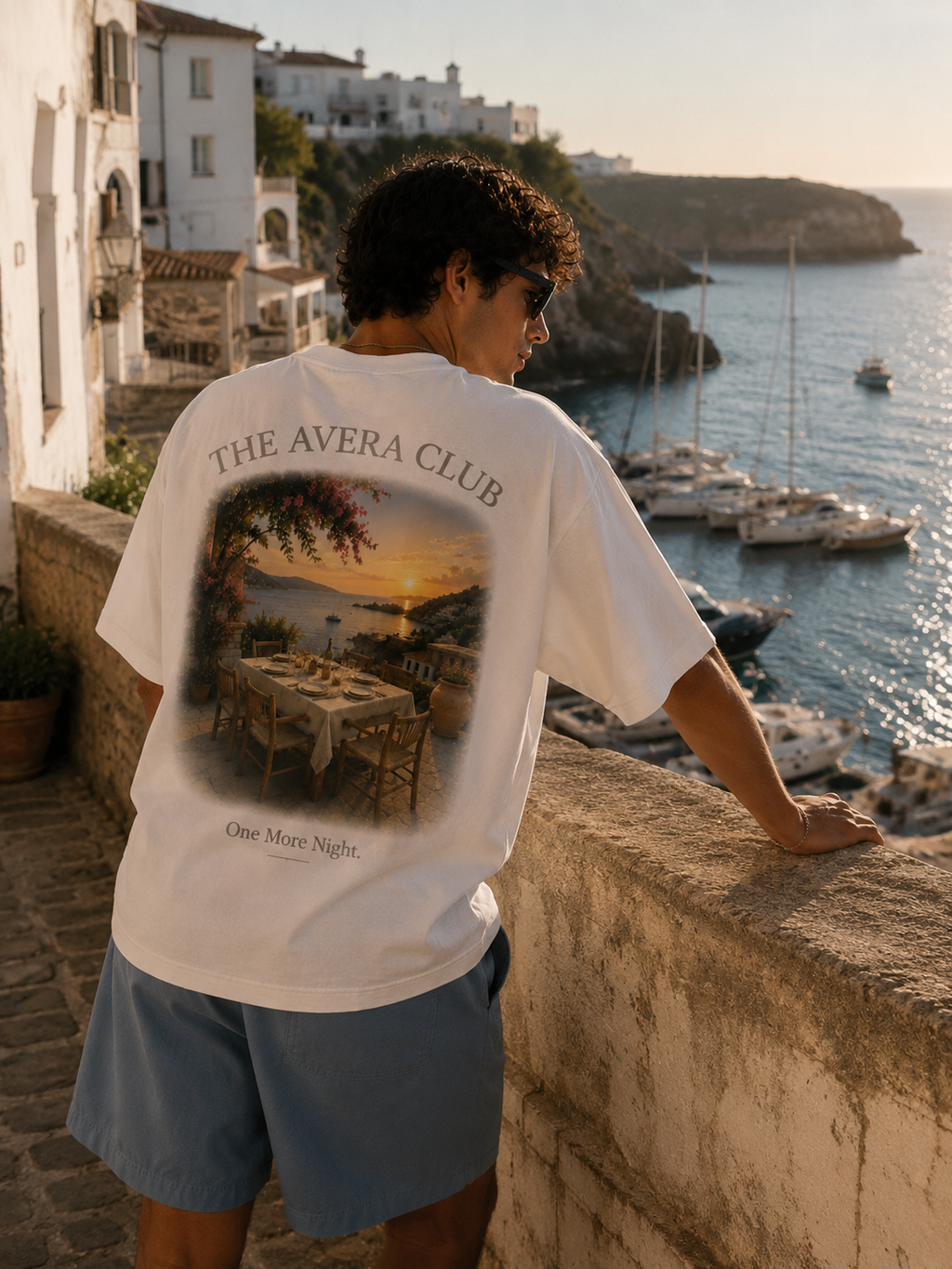 ONE MORE NIGHT – Mediterranean Dinner – Oversized Tee