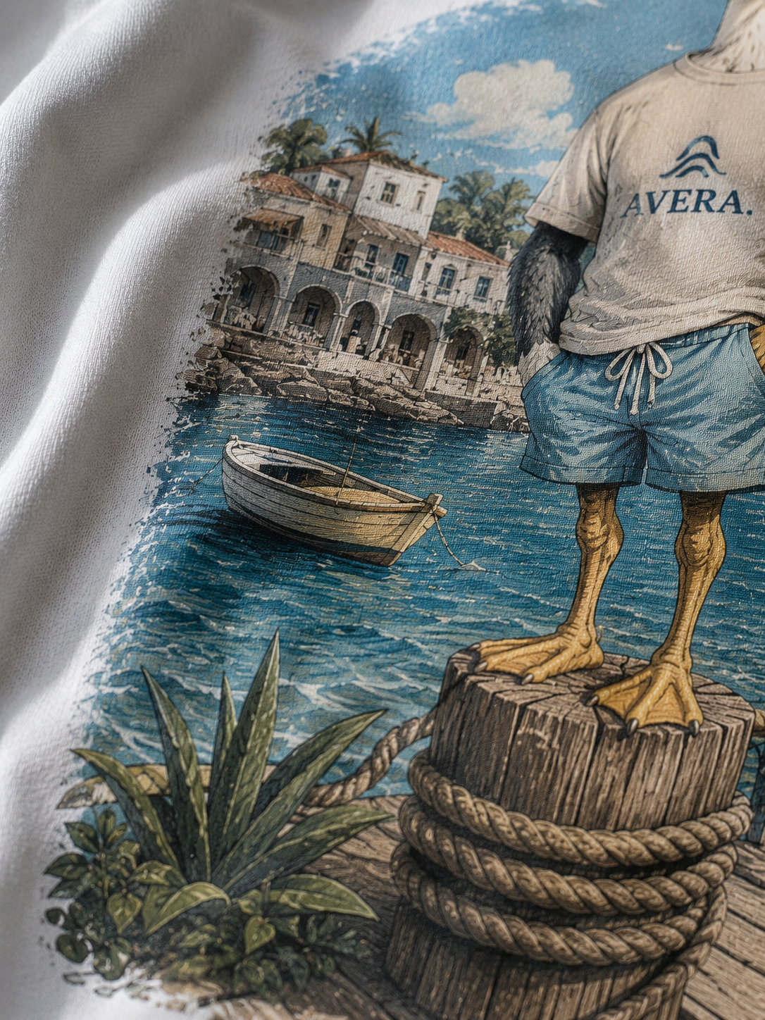 SEAGULL – Gone For The Day. –  Oversized Tee