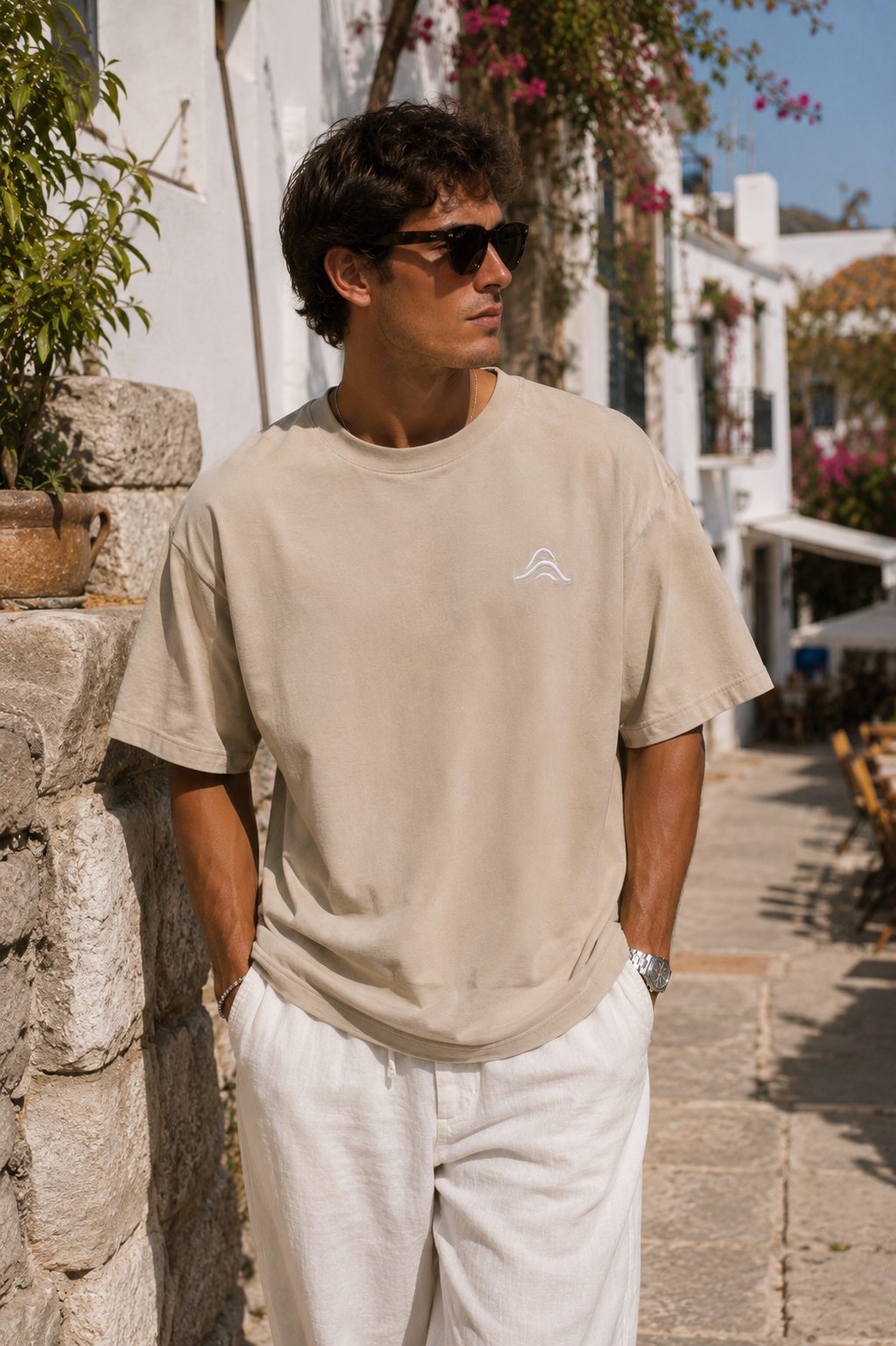 DRIVE SLOW – Mediterranean Roads – Oversized Tee