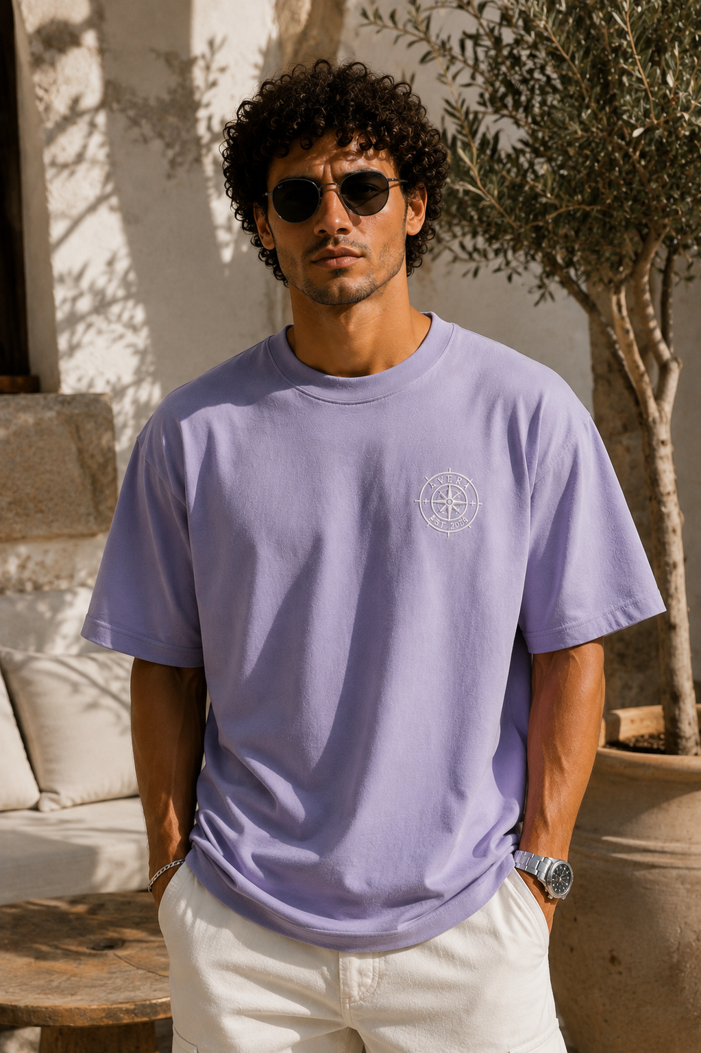 Compass Heavy Oversized Tee