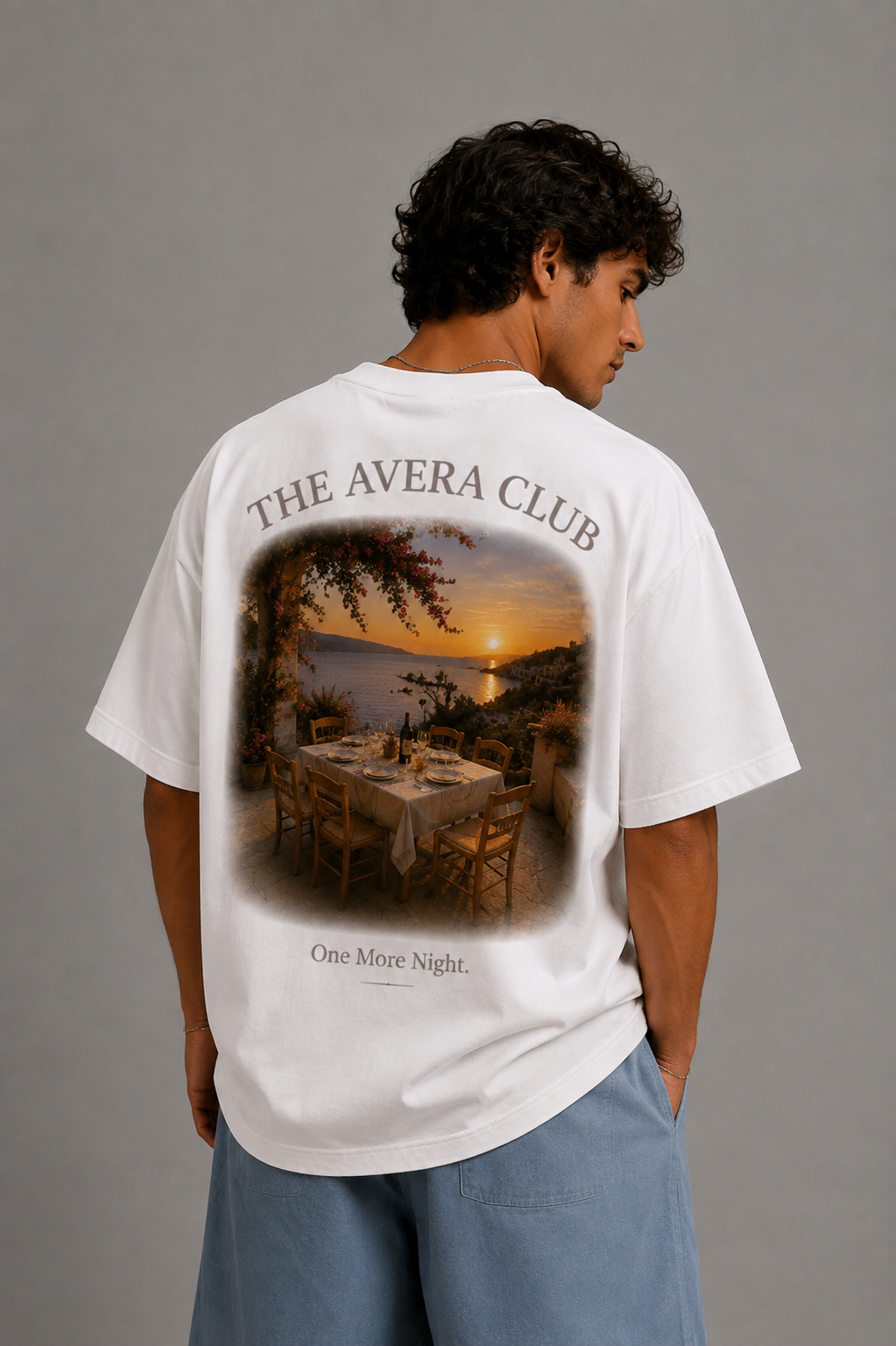 ONE MORE NIGHT – Mediterranean Dinner – Oversized Tee