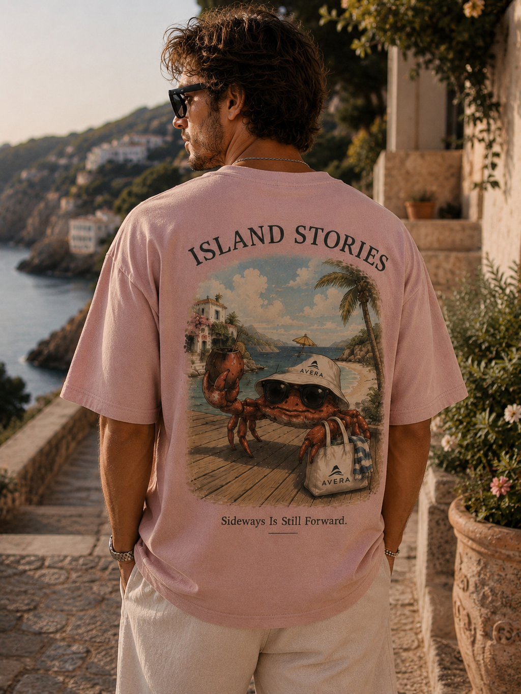 CRAB – Sideways Is Still Forward. – Oversized Tee