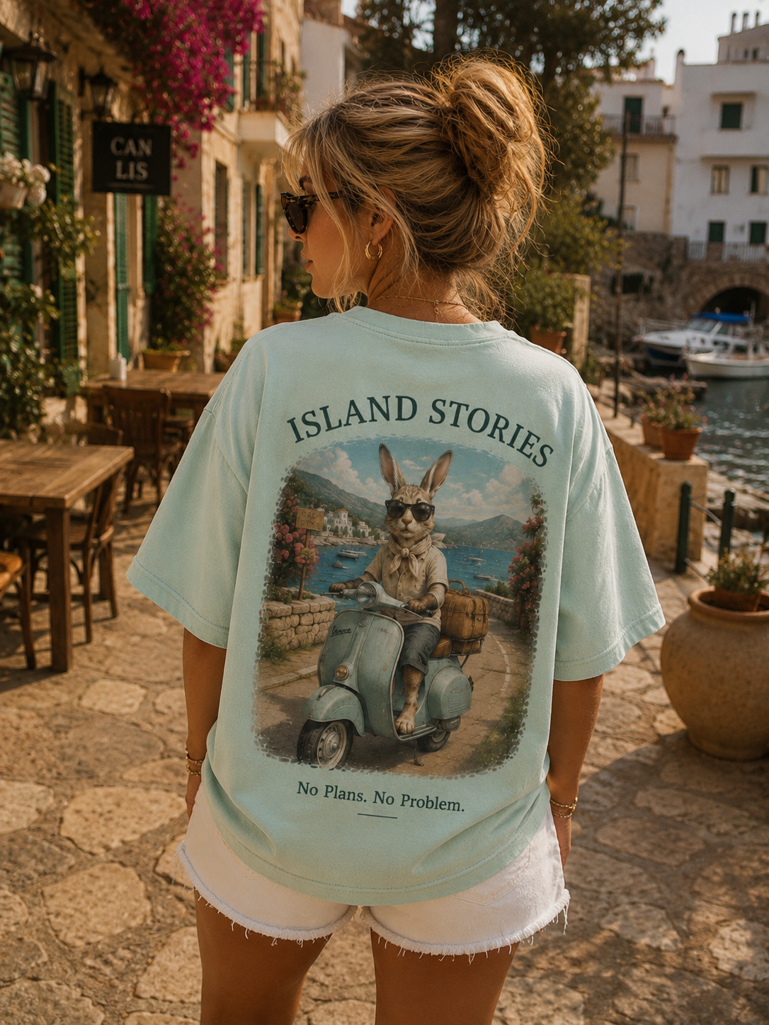 RABBIT – No Plans. No Problem. – Oversized Tee