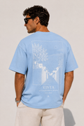 Vista Oversized Tee - Baltic Blue
