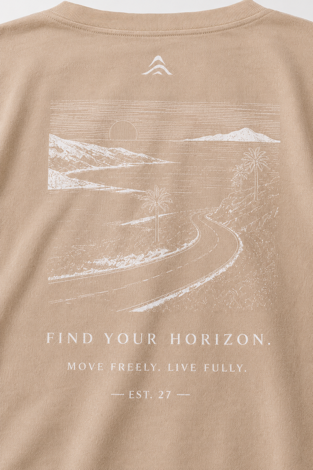 Horizon Oversized Tee - Sand