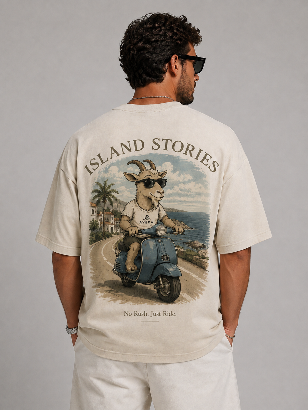 GOAT – No Rush. Just Ride.  – Oversized Tee