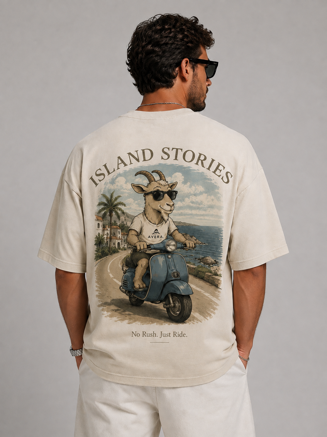 GOAT – No Rush. Just Ride.  – Oversized Tee