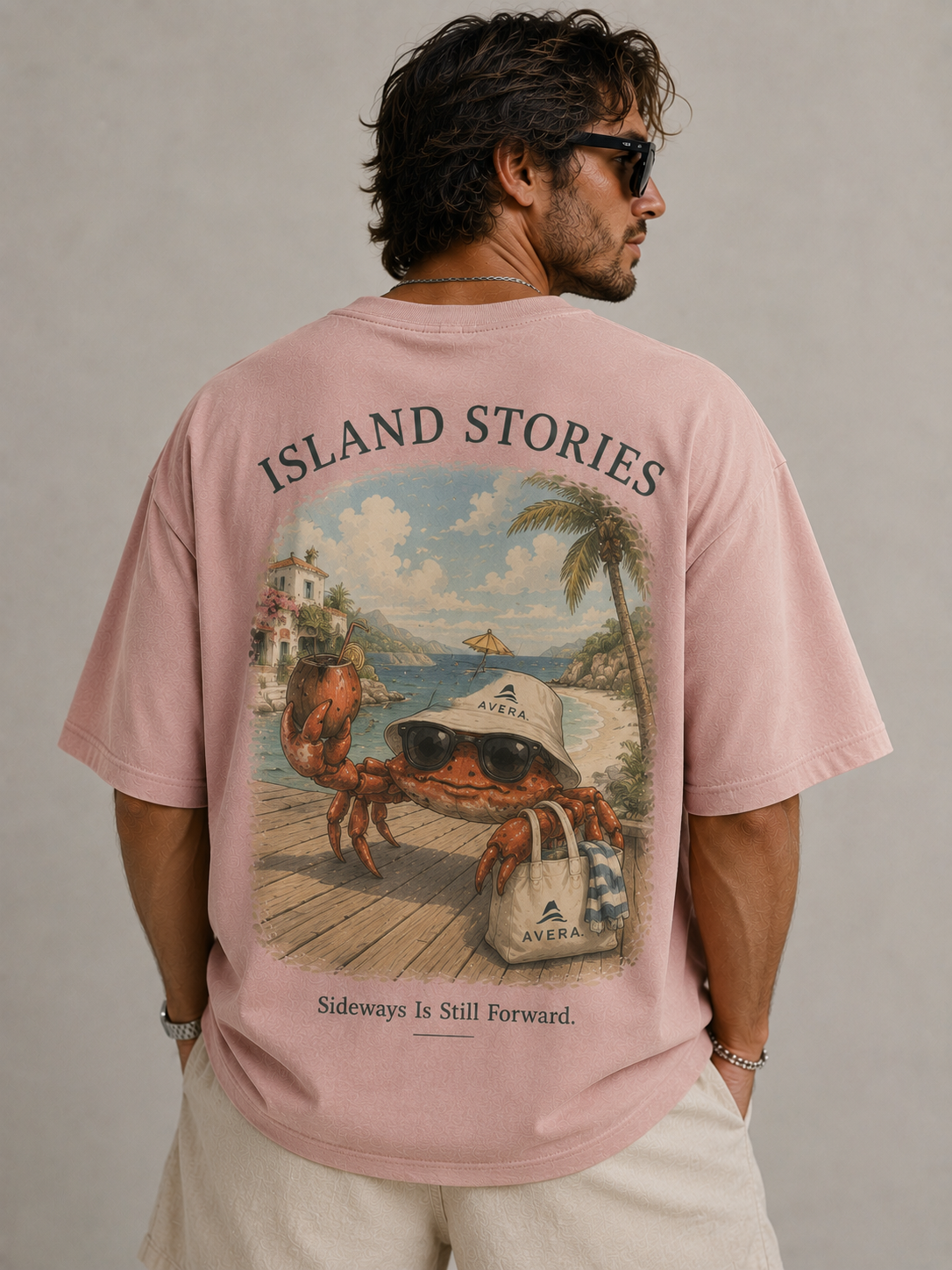 CRAB – Sideways Is Still Forward. – Oversized Tee
