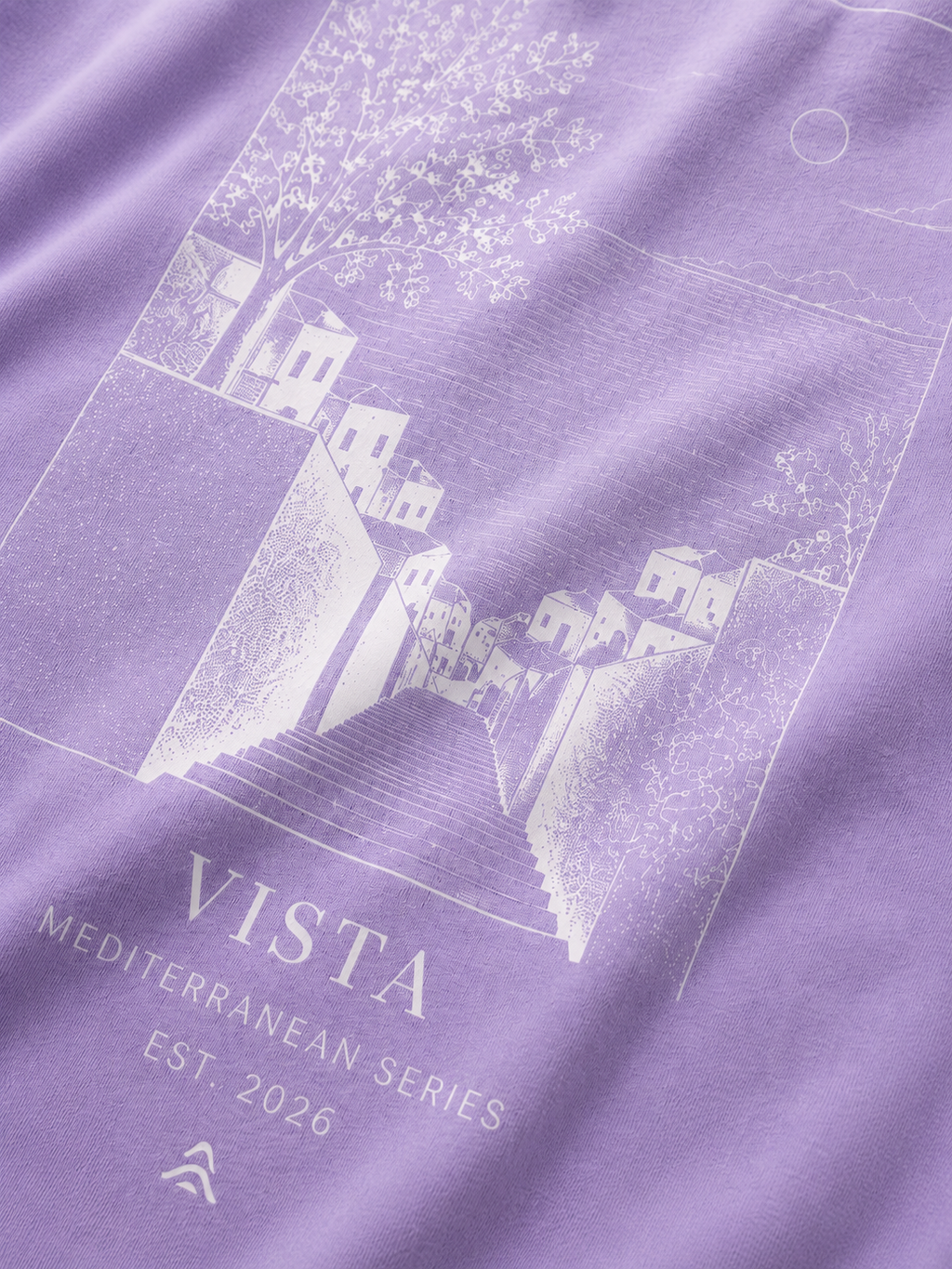 Vista Oversized Tee - Soft Lavender