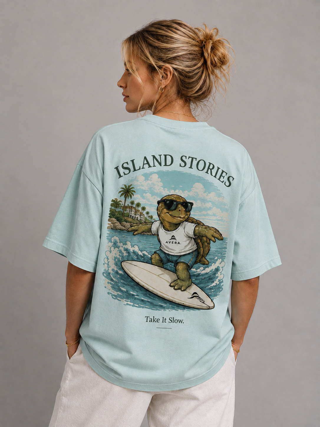 TURTLE – Take It Slow. – Oversized Tee
