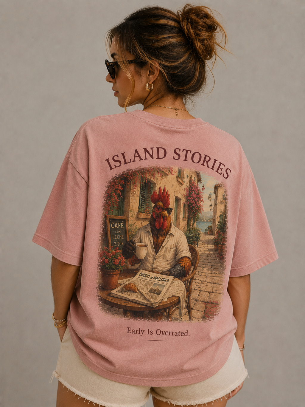 ROOSTER – Early Is Overrated. – Oversized Tee