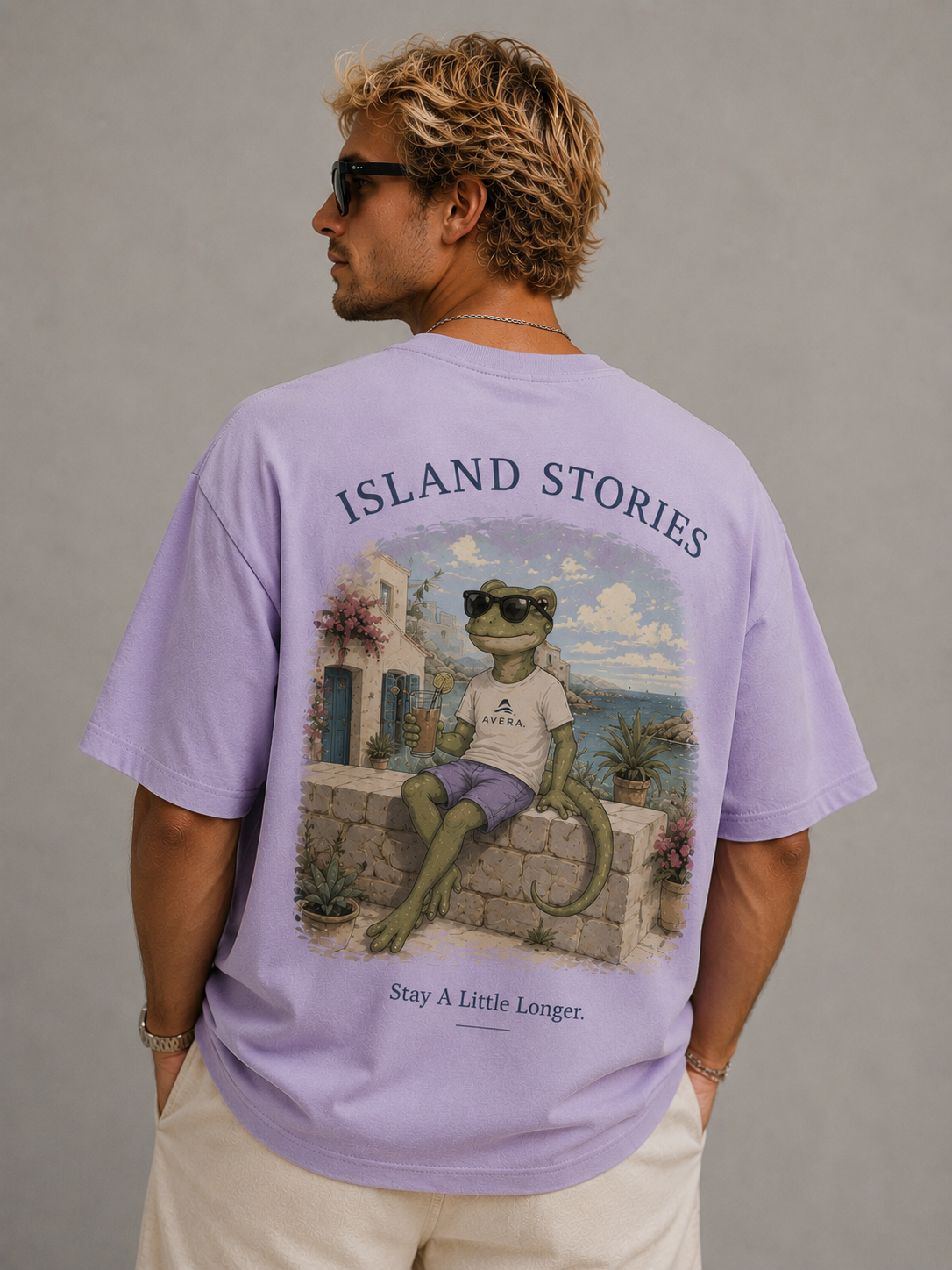 LIZARD – Stay A Little Longer. –  Oversized Tee