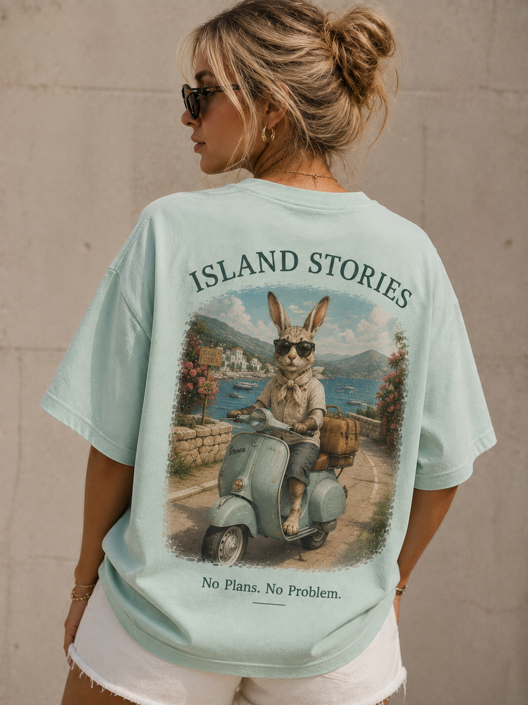 RABBIT – No Plans. No Problem. – Oversized Tee